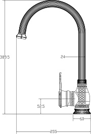Milacio Смеситель для кухни Vitoria MC.505.BBR черная бронза – фотография-2